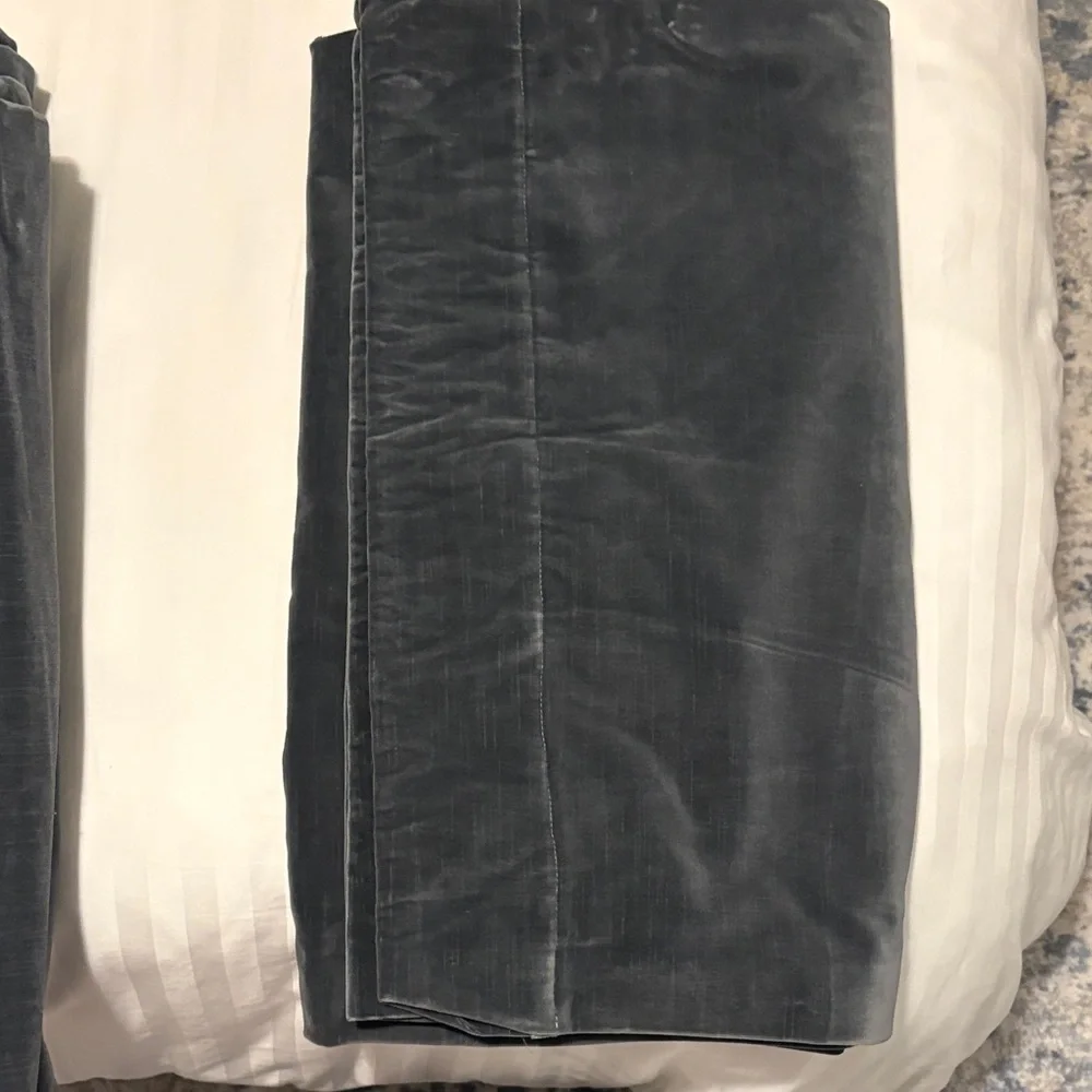 Restoration Hardware 2 panels Velvet Curtain.